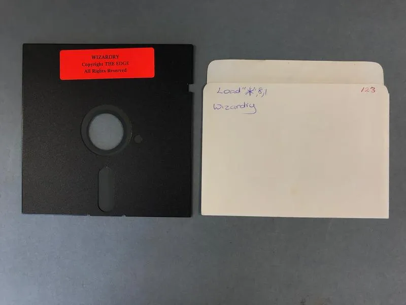 Floppy Disk Commodore 64 Game: Wizardry