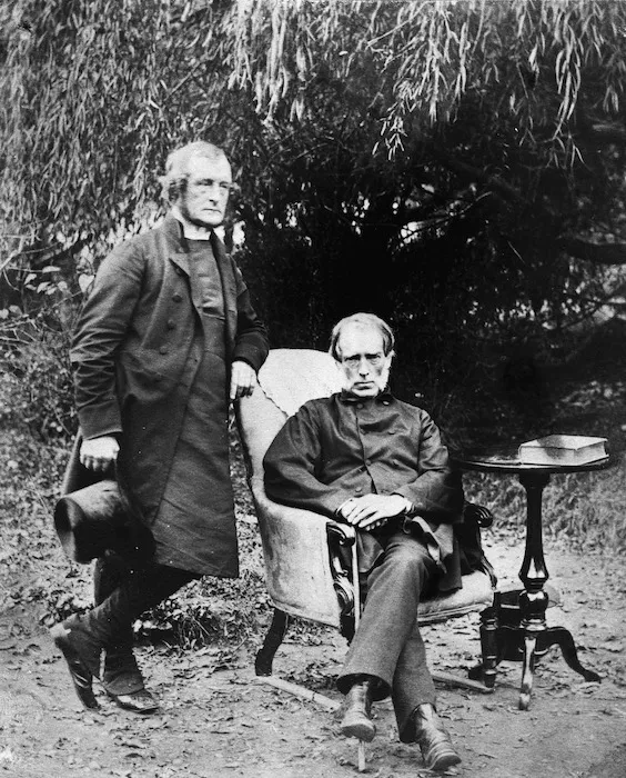 Portrait of Bishop George Augustus Selwyn and Sir William Martin - Photographed taken by Harley Webster