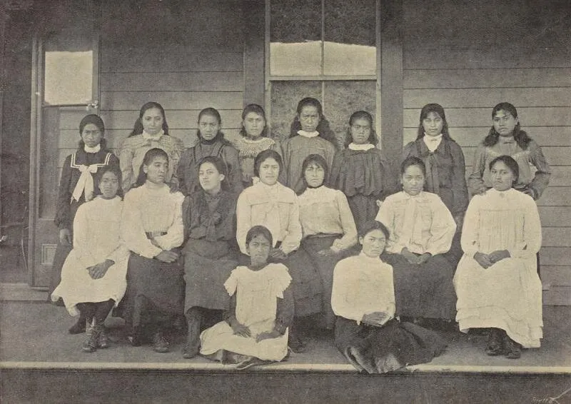 Queen Victoria School for Maori Girls group of students