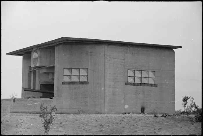 Strongly fortified German gun position near Riccione, Italy, World War II - Photograph taken by George Kaye