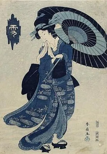 Image: Lady in a snow-storm